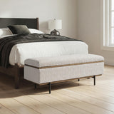 Dettaford Next-Gen Nuvella Stone Storage Bench from Ashley - Luna Furniture