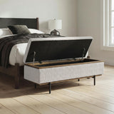 Dettaford Next-Gen Nuvella Stone Storage Bench from Ashley - Luna Furniture
