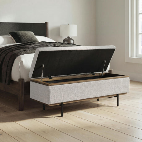 Dettaford Next-Gen Nuvella Stone Storage Bench from Ashley - Luna Furniture