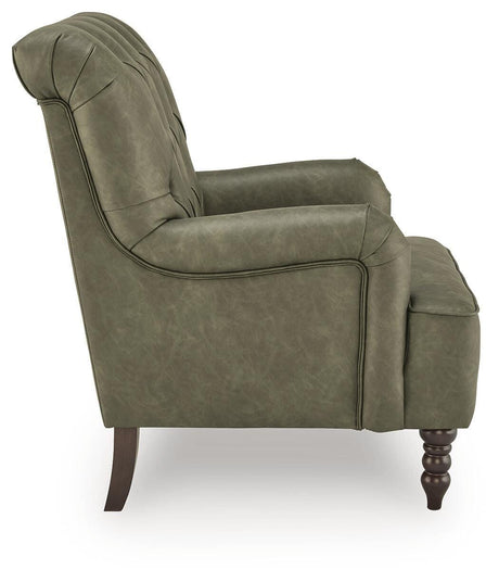 Tartonelle Green Accent Chair from Ashley - Luna Furniture