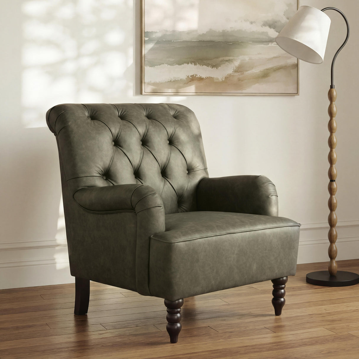 Tartonelle Green Accent Chair from Ashley - Luna Furniture