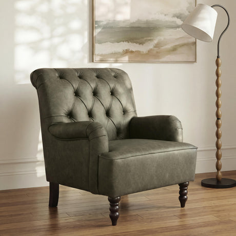 Tartonelle Green Accent Chair from Ashley - Luna Furniture