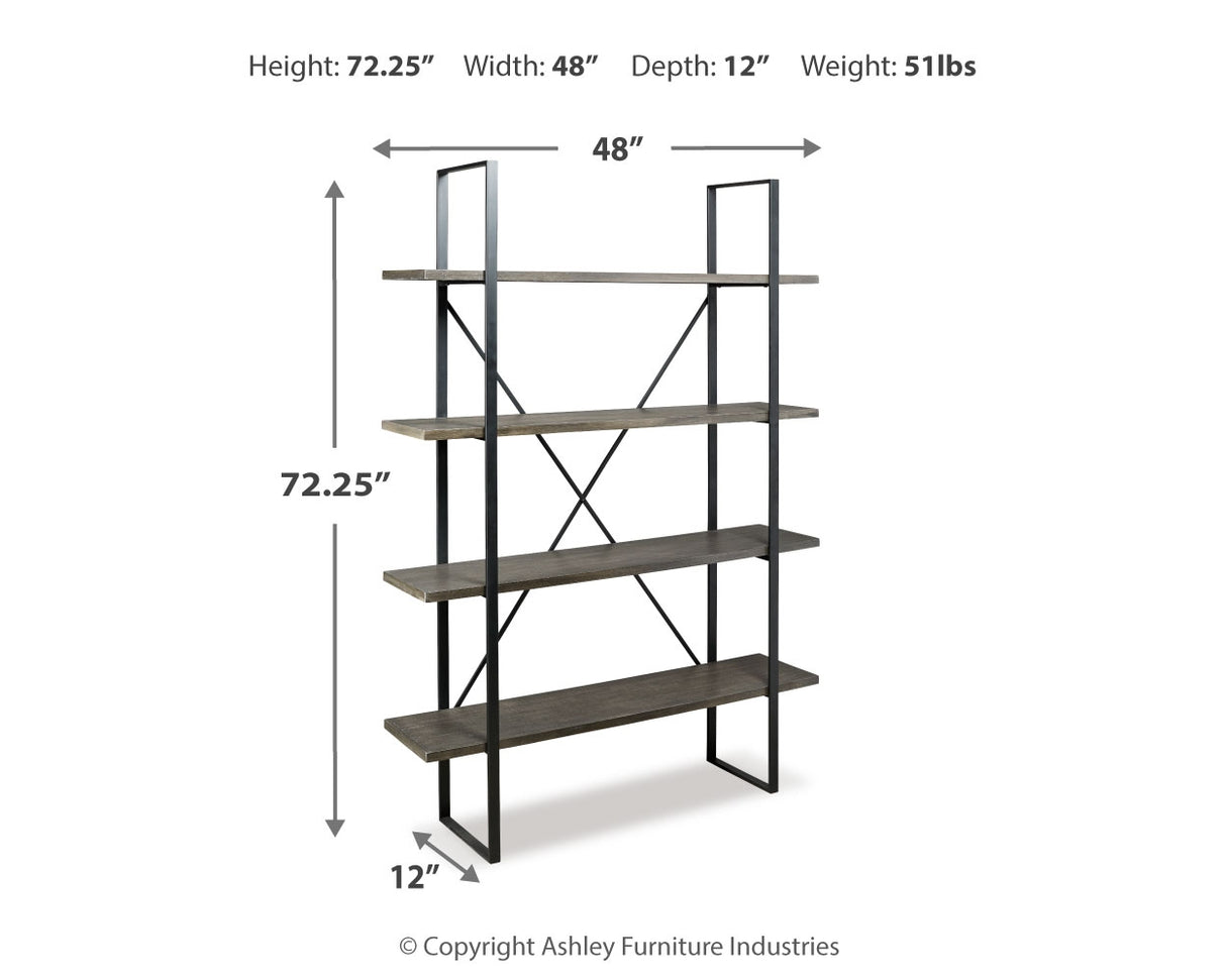 Gilesgrove Black/Gray Bookcase from Ashley Furniture - Luna Furniture