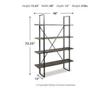 Gilesgrove Black/Gray Bookcase from Ashley Furniture - Luna Furniture