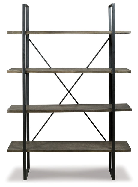 Gilesgrove Black/Gray Bookcase from Ashley - Luna Furniture