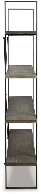 Gilesgrove Black/Gray Bookcase from Ashley Furniture - Luna Furniture