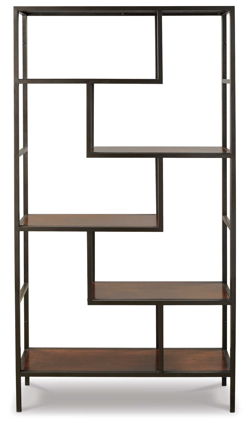 Frankwell Brown/Black Bookcase from Ashley Furniture - Luna Furniture