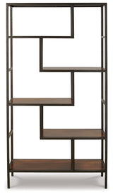 Frankwell Brown/Black Bookcase from Ashley Furniture - Luna Furniture