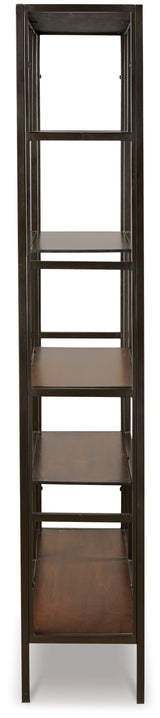Frankwell Brown/Black Bookcase from Ashley Furniture - Luna Furniture