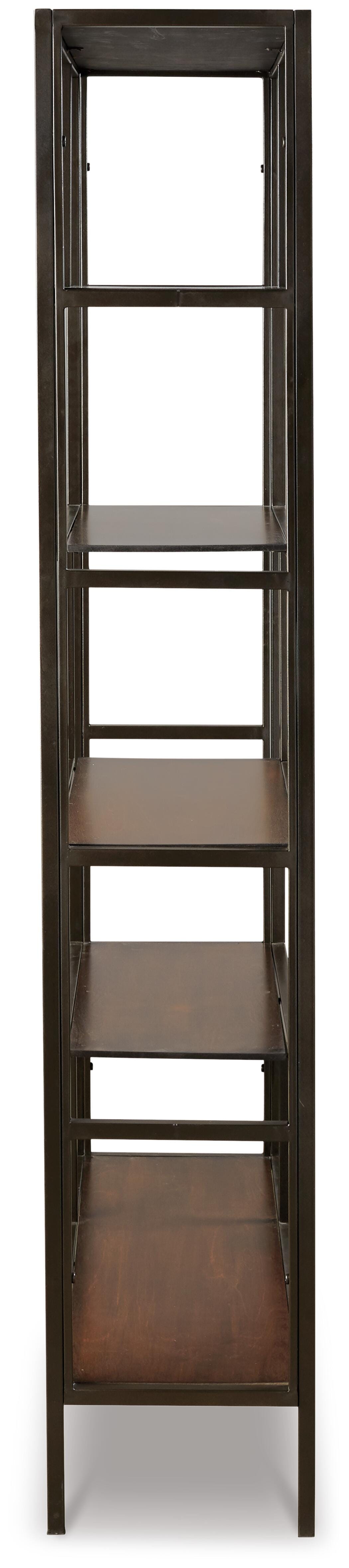 Frankwell Brown/Black Bookcase from Ashley Furniture - Luna Furniture