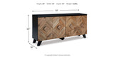 Robin Ridge Two-tone Brown Accent Cabinet from Ashley Furniture - Luna Furniture