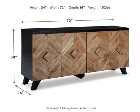 Robin Ridge Two-tone Brown Accent Cabinet from Ashley Furniture - Luna Furniture