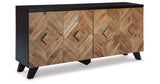 Robin Ridge Two-tone Brown Accent Cabinet from Ashley Furniture - Luna Furniture