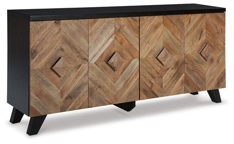 Robin Ridge Two-tone Brown Accent Cabinet from Ashley Furniture - Luna Furniture