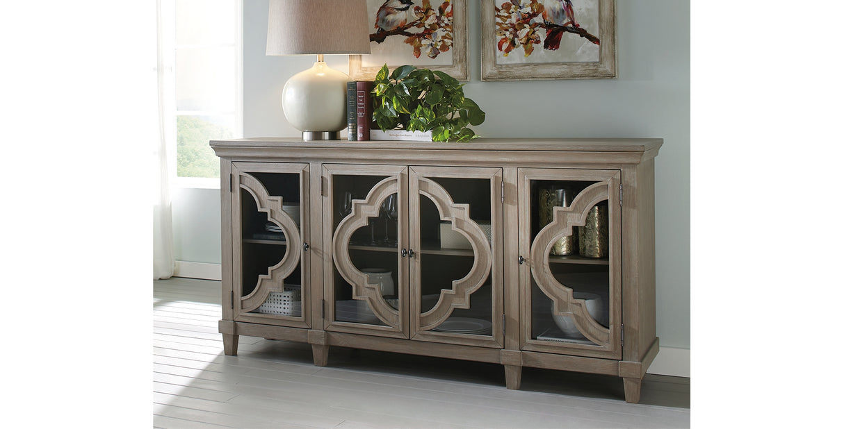 Fossil Ridge Gray Accent Cabinet from Ashley - Luna Furniture