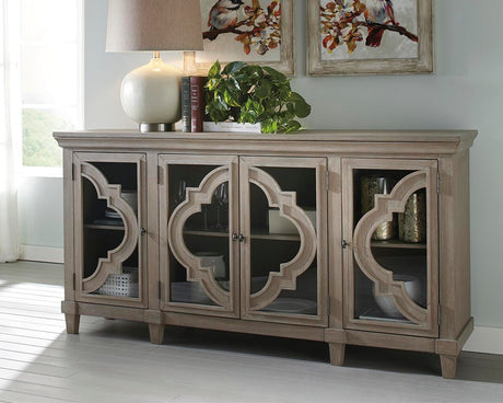 Fossil Ridge Gray Accent Cabinet from Ashley Furniture - Luna Furniture