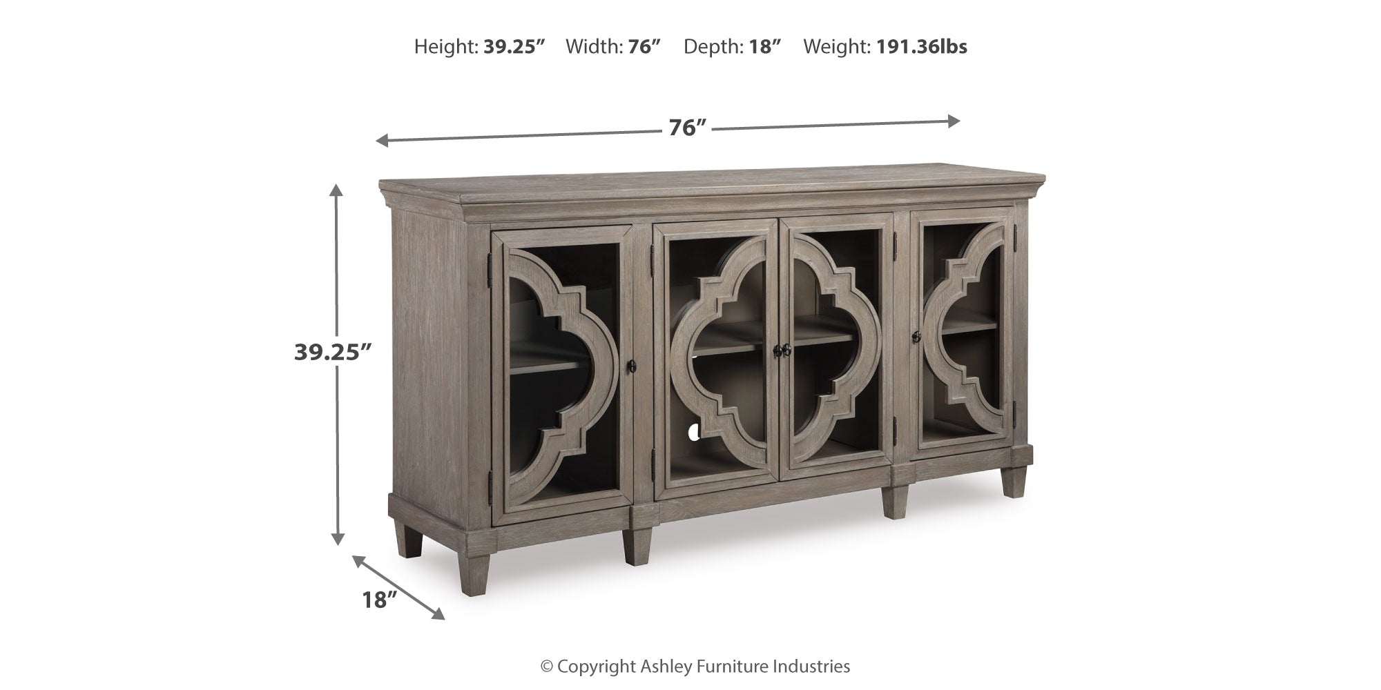 Fossil Ridge Gray Accent Cabinet – Luna Furniture
