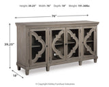 Fossil Ridge Gray Accent Cabinet from Ashley Furniture - Luna Furniture