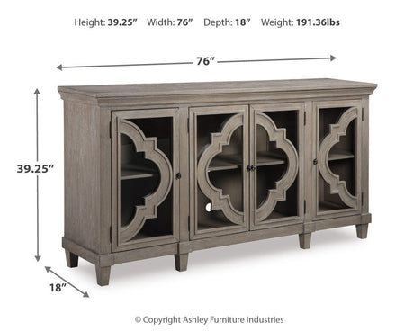 Fossil Ridge Gray Accent Cabinet from Ashley Furniture - Luna Furniture