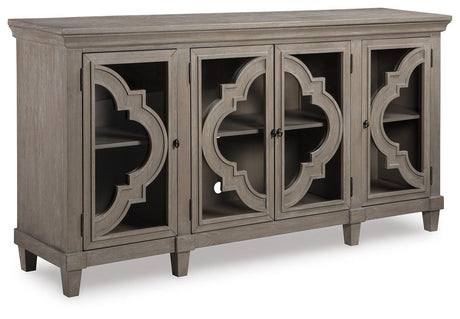 Fossil Ridge Gray Accent Cabinet from Ashley Furniture - Luna Furniture