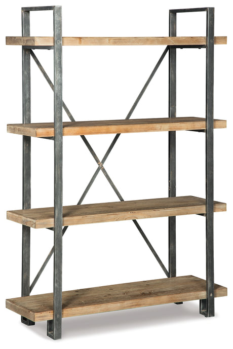 Forestmin Brown/Black Bookcase from Ashley - Luna Furniture