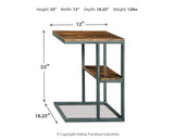 Forestmin Natural/Black Accent Table from Ashley - Luna Furniture
