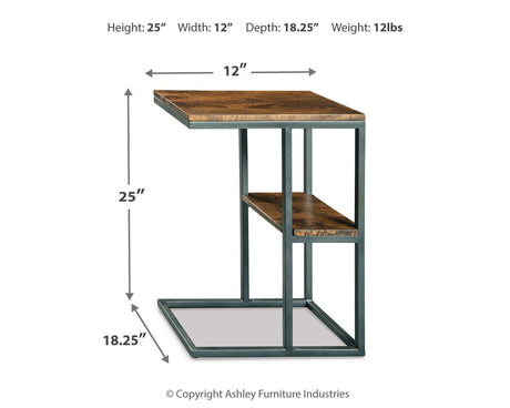 Forestmin Natural/Black Accent Table from Ashley - Luna Furniture