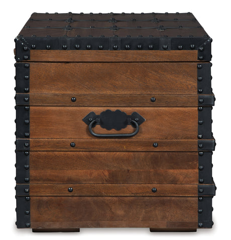 Kettleby Brown Storage Trunk from Ashley - Luna Furniture