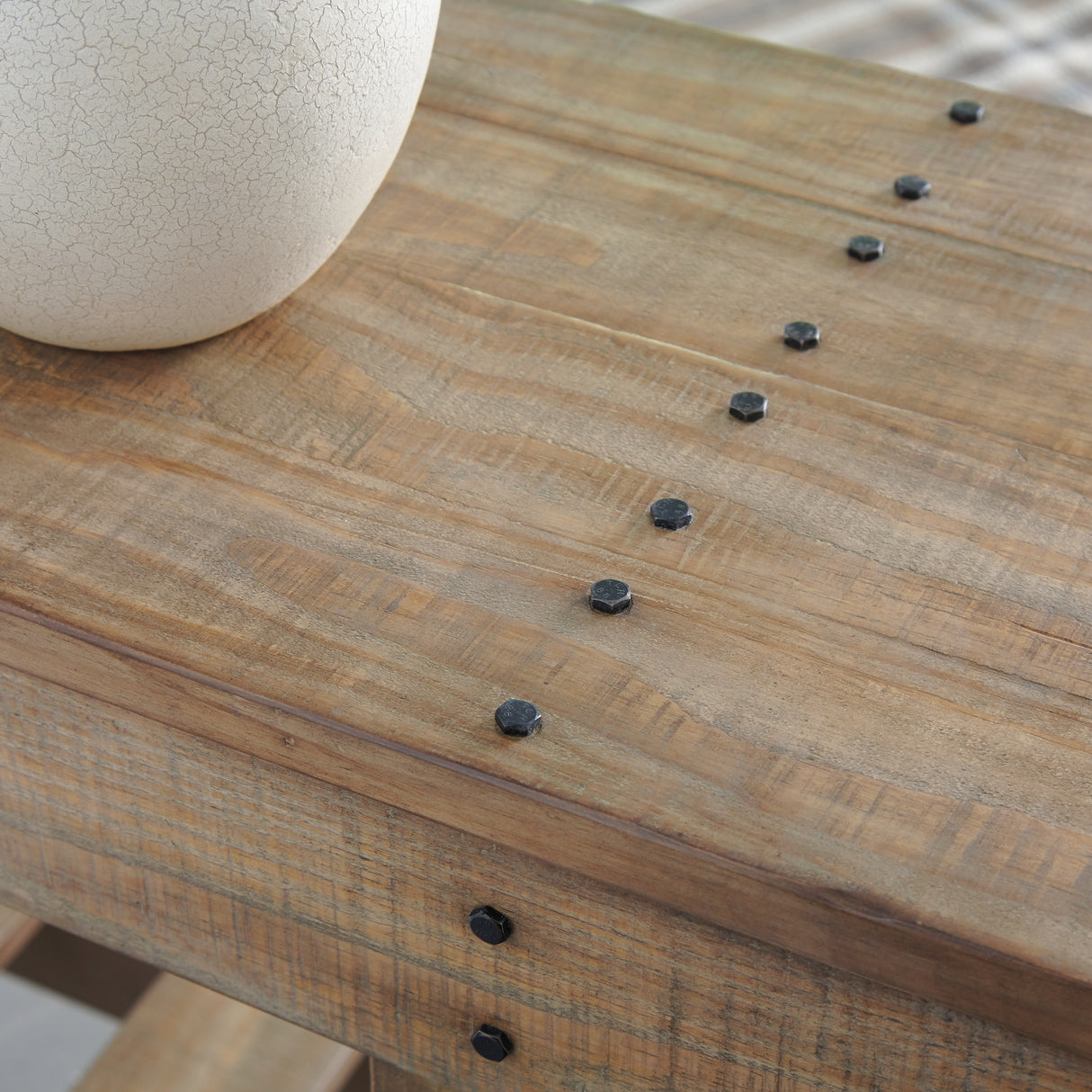 Susandeer Brown Sofa/Console Table from Ashley - Luna Furniture