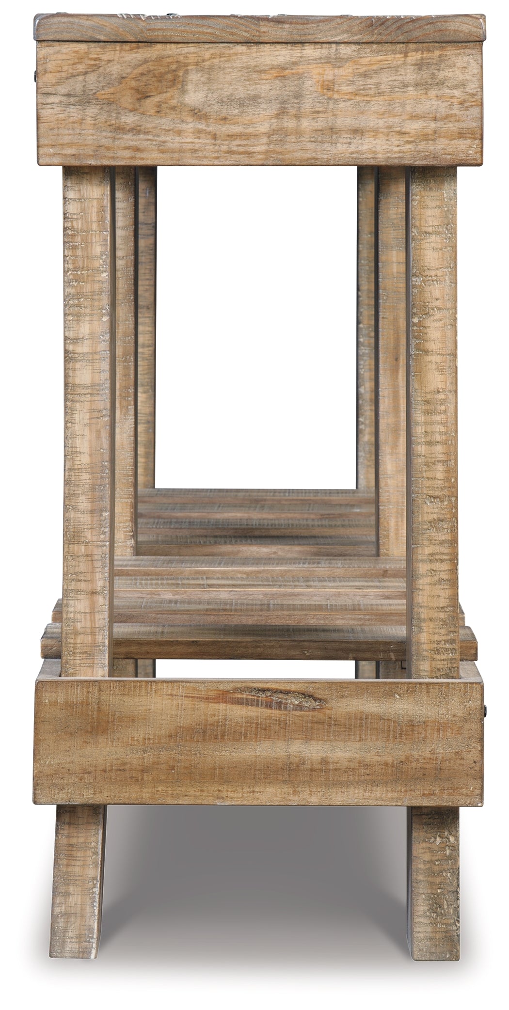 Susandeer Brown Sofa/Console Table from Ashley - Luna Furniture