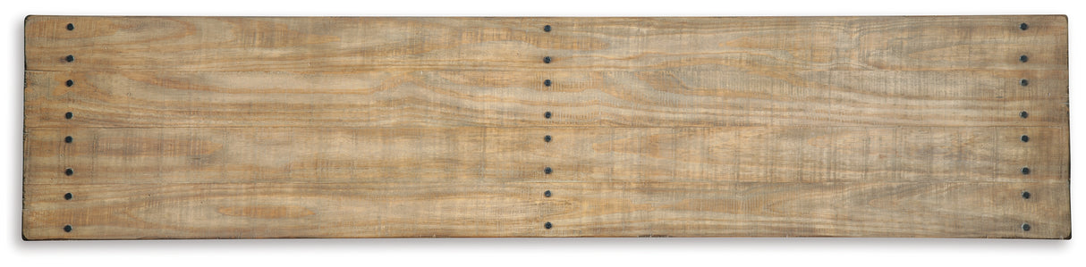 Susandeer Brown Sofa/Console Table from Ashley - Luna Furniture