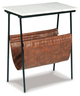 Etanbury Brown/Black/White Accent Table from Ashley - Luna Furniture