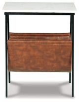 Etanbury Brown/Black/White Accent Table from Ashley - Luna Furniture