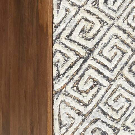 Kerrings Brown/Black/White Accent Cabinet from Ashley - Luna Furniture