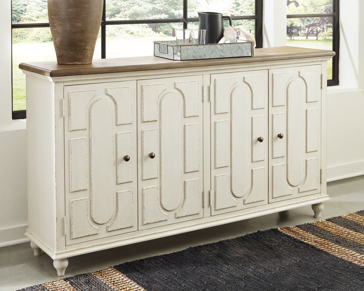 Roranville Antique White Accent Cabinet from Ashley Furniture - Luna Furniture