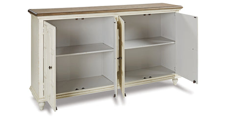 Roranville Antique White Accent Cabinet from Ashley - Luna Furniture