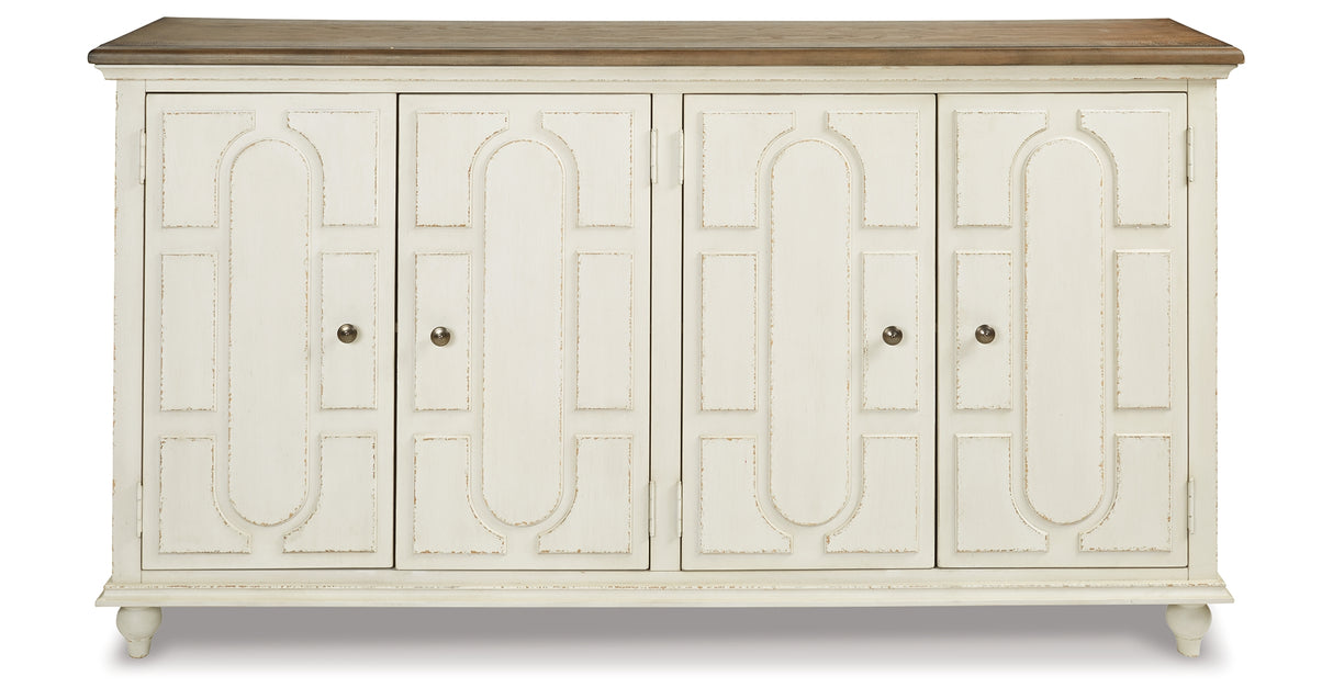 Roranville Antique White Accent Cabinet from Ashley Furniture - Luna Furniture