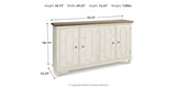 Roranville Antique White Accent Cabinet from Ashley Furniture - Luna Furniture