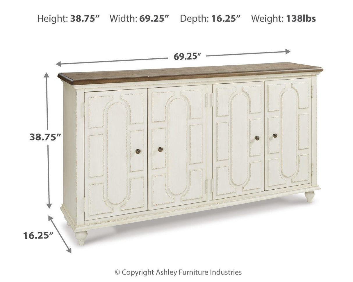 Roranville Antique White Accent Cabinet from Ashley Furniture - Luna Furniture