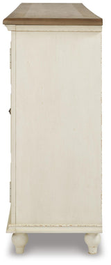 Roranville Antique White Accent Cabinet from Ashley Furniture - Luna Furniture