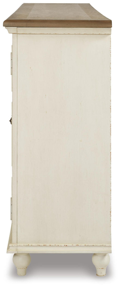 Roranville Antique White Accent Cabinet from Ashley - Luna Furniture