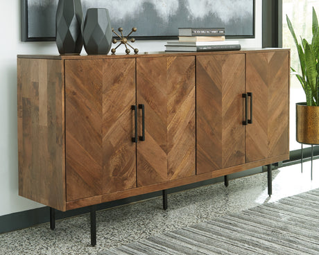 Prattville Brown Accent Cabinet from Ashley Furniture - Luna Furniture