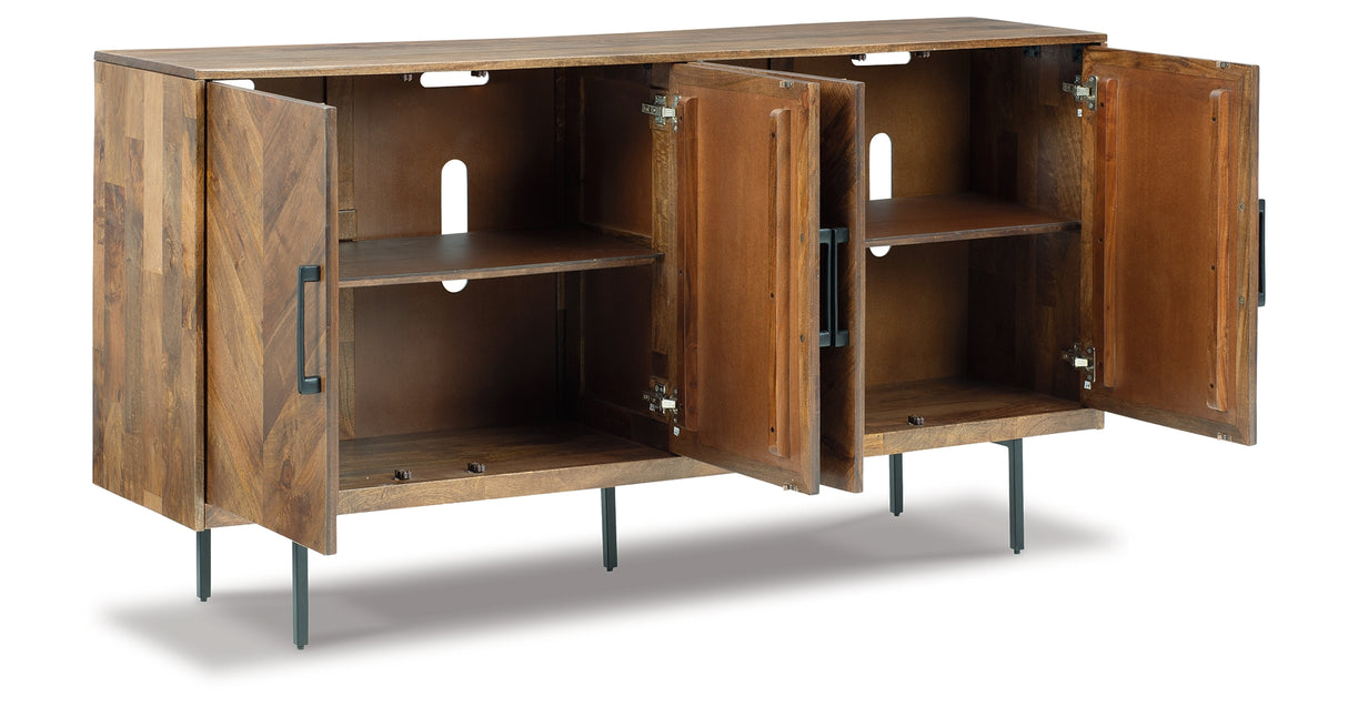 Prattville Brown Accent Cabinet from Ashley Furniture - Luna Furniture