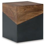 Trailbend Brown/Gunmetal Accent Table from Ashley - Luna Furniture