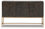 Elinmore Brown/Gold Finish Accent Cabinet from Ashley Furniture - Luna Furniture