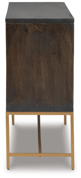 Elinmore Brown/Gold Finish Accent Cabinet from Ashley Furniture - Luna Furniture