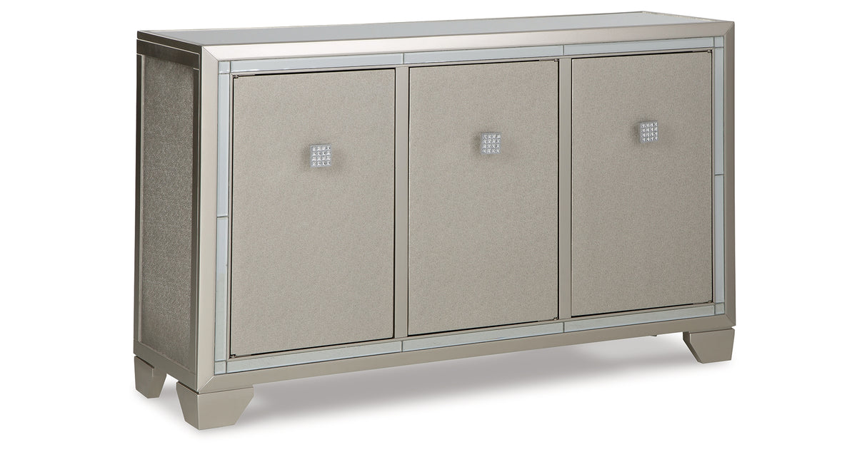 Chaseton Champagne Accent Cabinet from Ashley Furniture - Luna Furniture
