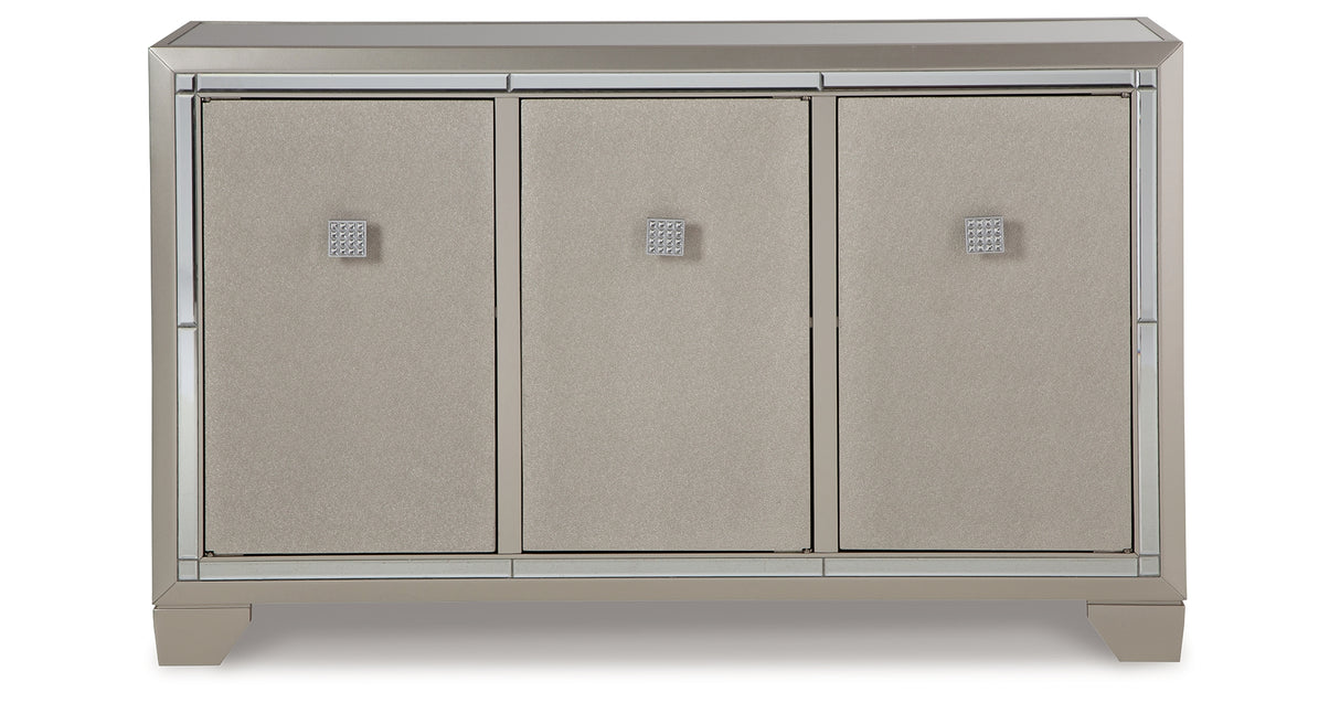 Chaseton Champagne Accent Cabinet from Ashley Furniture - Luna Furniture