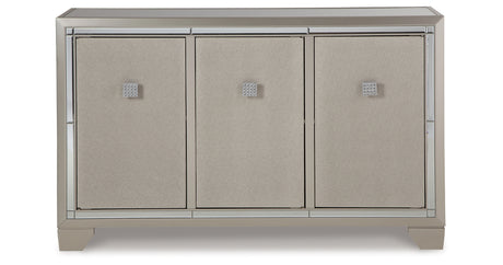Chaseton Champagne Accent Cabinet from Ashley - Luna Furniture