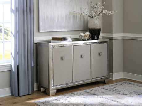 Chaseton Champagne Accent Cabinet from Ashley - Luna Furniture